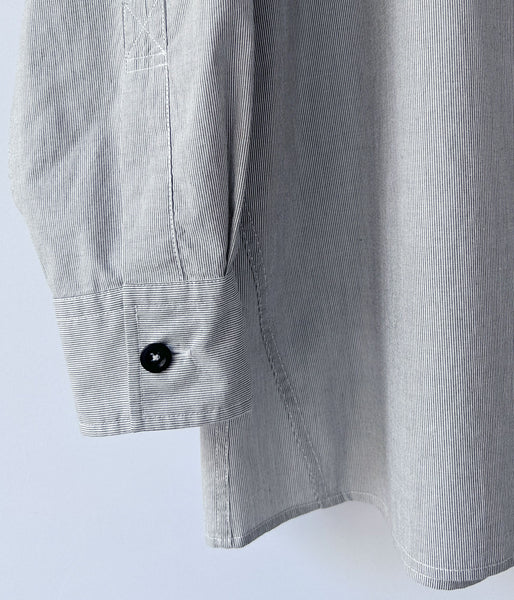 MHL./WORN COTTON HAIRLINE STRIPE SHIRT WOMENS (DRAB)