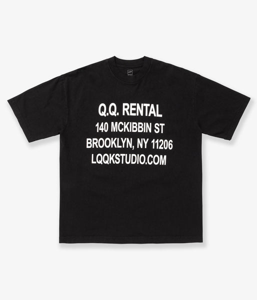 LQQK Studio/RENTALS TEE (BLACK)