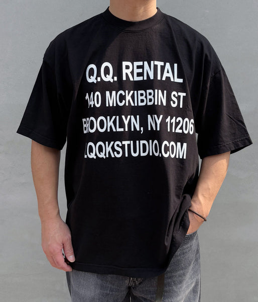 LQQK Studio/RENTALS TEE (BLACK)