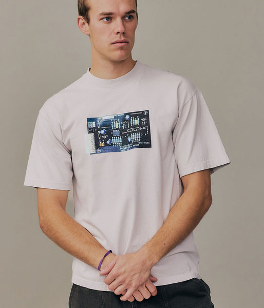 LQQK Studio/CIRCUIT BORD TEE (STONE)