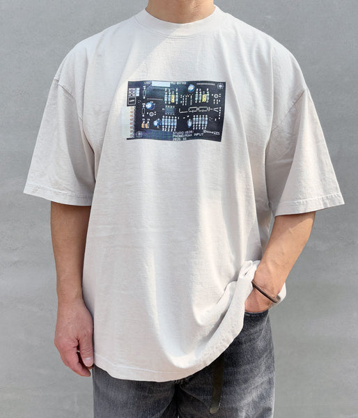 LQQK Studio/CIRCUIT BORD TEE (STONE)