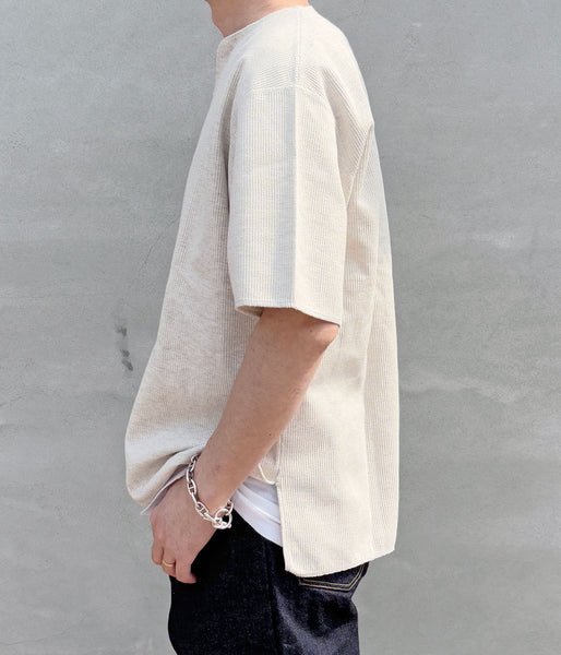 blurhms ROOTSTOCK/ROUGH&SMOOTH THERMAL OVER NECK (HEATHER OATMEAL)