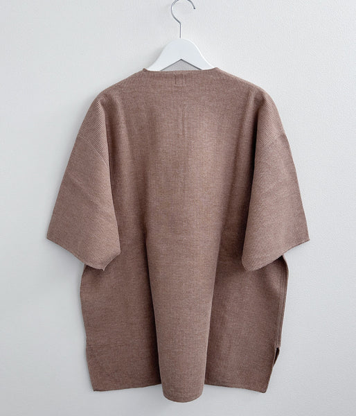 blurhms ROOTSTOCK/ROUGH&SMOOTH THERMAL OVER NECK (HEATHER BEIGE)