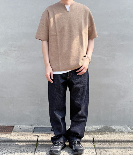 blurhms ROOTSTOCK/ROUGH&SMOOTH THERMAL OVER NECK (HEATHER BEIGE)