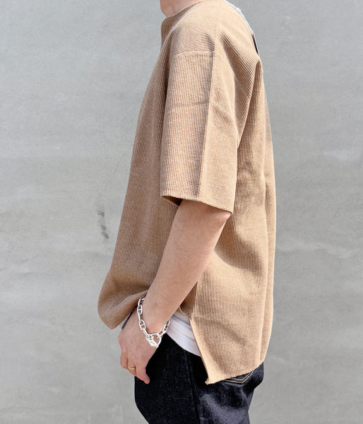blurhms ROOTSTOCK/ROUGH&SMOOTH THERMAL OVER NECK (HEATHER BEIGE)