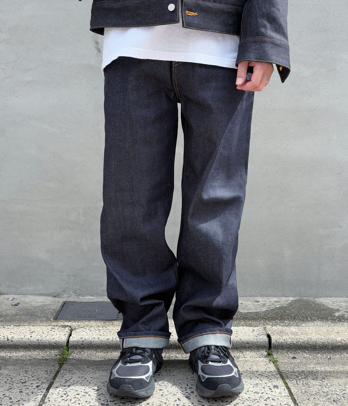 DIGAWEL. ネイビー ハラダイヤ DIGAWEL x PORTER(ディガウェル x ポーター) HALF ZIP HOODIE SIZE2