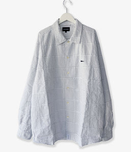 DESCENDANT/MILPITAS PATCHWORK LS SHIRT (GRAY)