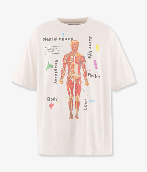SAINT MICHAEL/SS T-SHIRT/BODY/WHITE