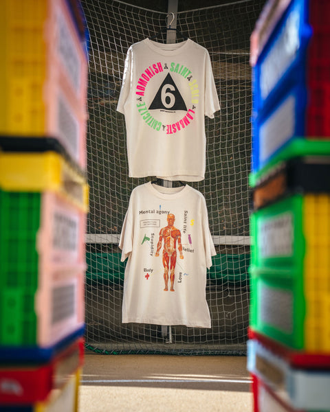 SAINT MICHAEL/SS T-SHIRT/BODY/WHITE