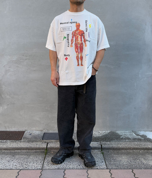 SAINT MICHAEL/SS T-SHIRT/BODY/WHITE