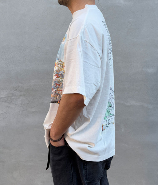 SAINT MICHAEL/SS T-SHIRT/SAINT WET/WHITE