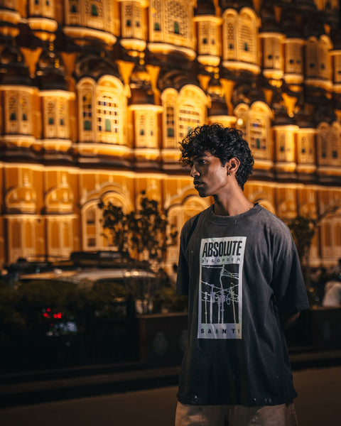 SAINT MICHAEL/KK_SS T-SHIRT/ABSOLUTE/BLACK