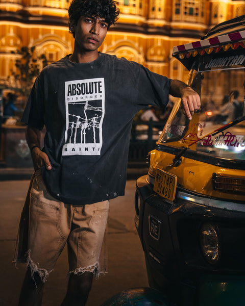 SAINT MICHAEL/KK_SS T-SHIRT/ABSOLUTE/BLACK