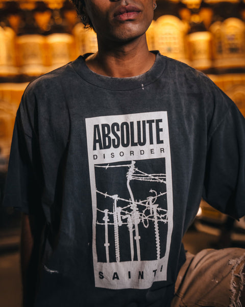 SAINT MICHAEL/KK_SS T-SHIRT/ABSOLUTE/BLACK