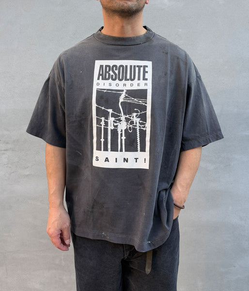 SAINT MICHAEL/KK_SS T-SHIRT/ABSOLUTE/BLACK