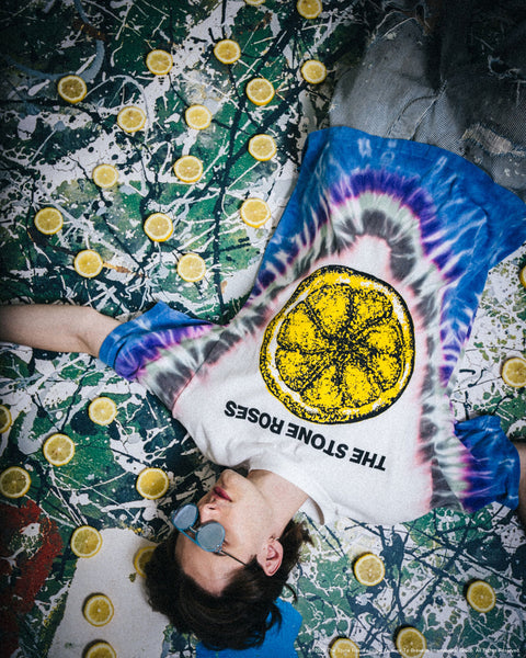 SAINT MICHAEL/TSR_SS T-SHIRT/LEMON/TIE DYE