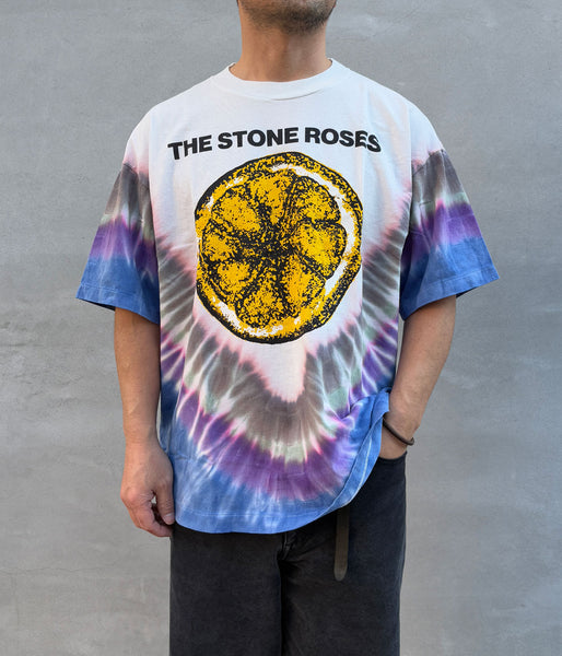 SAINT MICHAEL/TSR_SS T-SHIRT/LEMON/TIE DYE