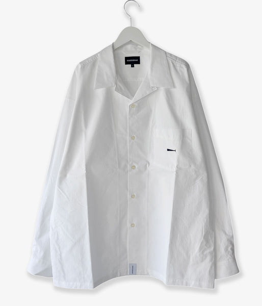DESCENDANT/SUMMER OXFORD LS SHIRT (WHITE)