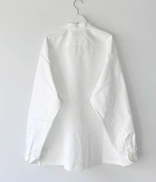 DESCENDANT/SUMMER OXFORD LS SHIRT (WHITE)