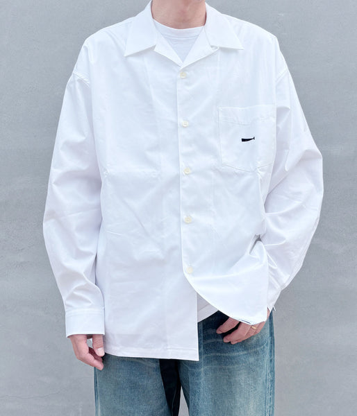 DESCENDANT/SUMMER OXFORD LS SHIRT (WHITE)