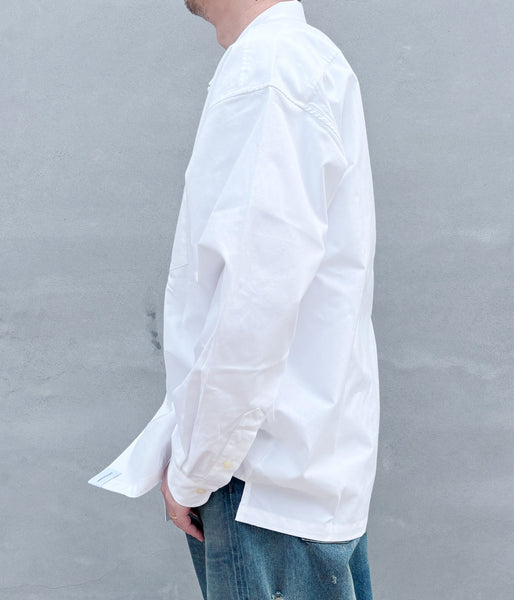 DESCENDANT/SUMMER OXFORD LS SHIRT (WHITE)