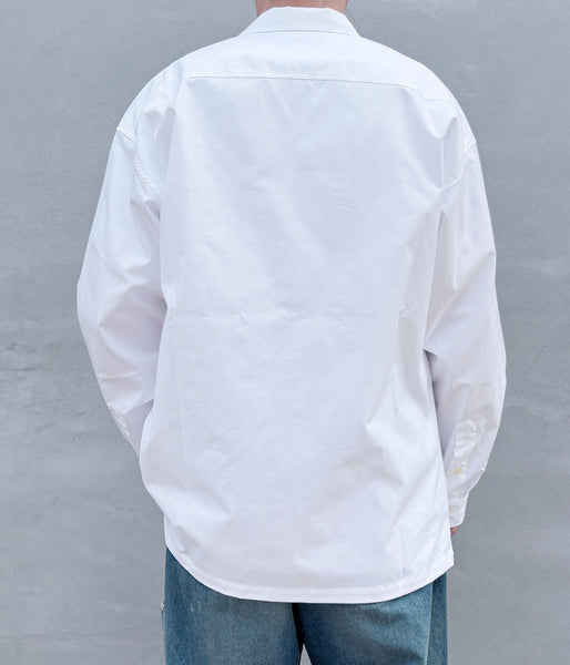 DESCENDANT/SUMMER OXFORD LS SHIRT (WHITE)