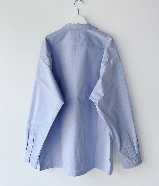 DESCENDANT/SUMMER OXFORD LS SHIRT (BLUE)