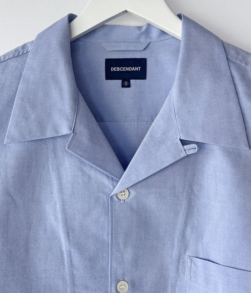 DESCENDANT/SUMMER OXFORD LS SHIRT (BLUE)