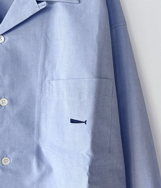 DESCENDANT/SUMMER OXFORD LS SHIRT (BLUE)