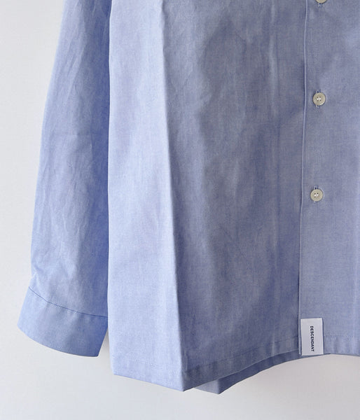 DESCENDANT/SUMMER OXFORD LS SHIRT (BLUE)