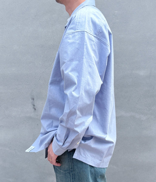 DESCENDANT/SUMMER OXFORD LS SHIRT (BLUE)