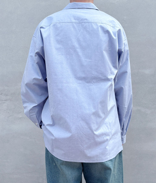 DESCENDANT/SUMMER OXFORD LS SHIRT (BLUE)