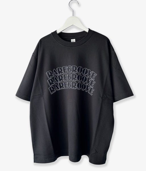 blurhms ROOTSTOCK/RAREGROOVE Print Tee WIDE (InkBlack×Black-PT)