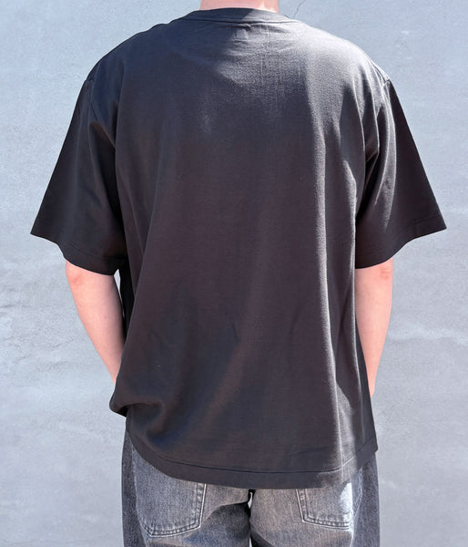 blurhms ROOTSTOCK/RAREGROOVE Print Tee WIDE (InkBlack×Black-PT)