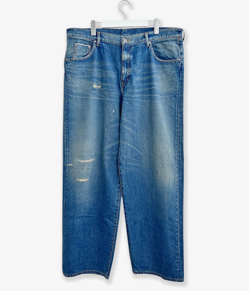DIGAWEL/Distressed jeans (FADE NAVY)