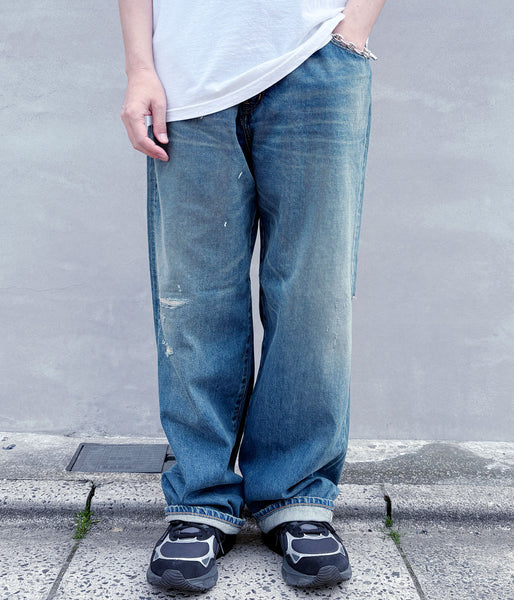 DIGAWEL/Distressed jeans (FADE NAVY)