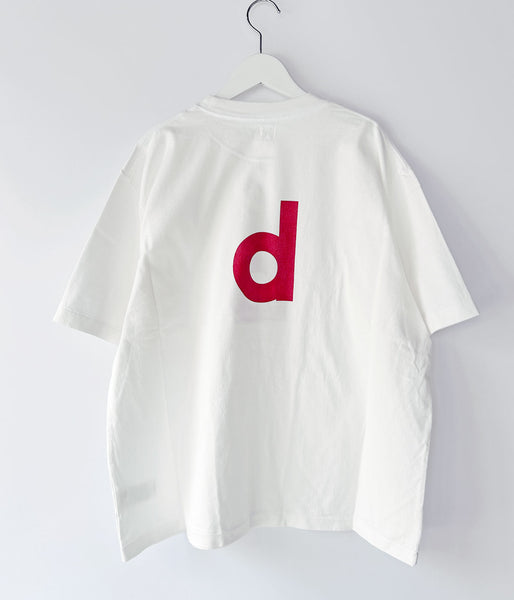 blurhms ROOTSTOCK/bd Print Tee WIDE (White×Red-PT)