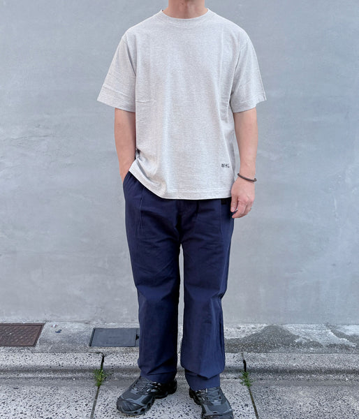 MHL./UPCYCLED COTTON JERSEY TOP MENS (GREY)