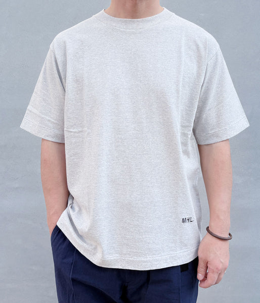 MHL./UPCYCLED COTTON JERSEY TOP MENS (GREY)