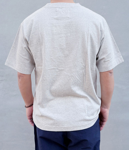 MHL./UPCYCLED COTTON JERSEY TOP MENS (GREY)