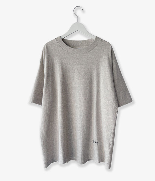 MHL./UPCYCLED COTTON JERSEY TOP WOMENS (GREY)