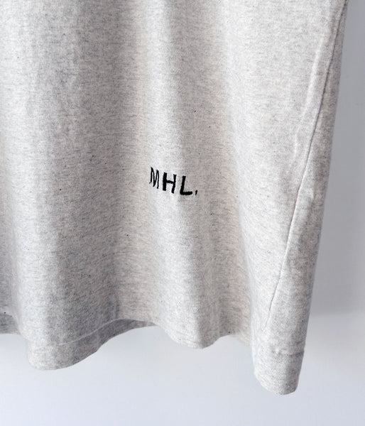 MHL./UPCYCLED COTTON JERSEY TOP WOMENS (GREY)