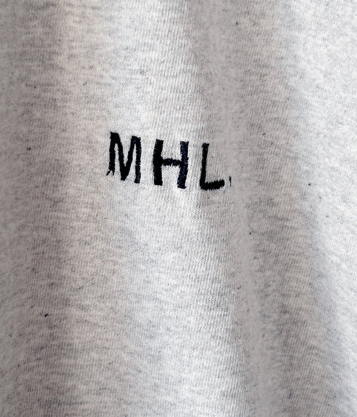 MHL./UPCYCLED COTTON JERSEY TOP WOMENS (GREY)