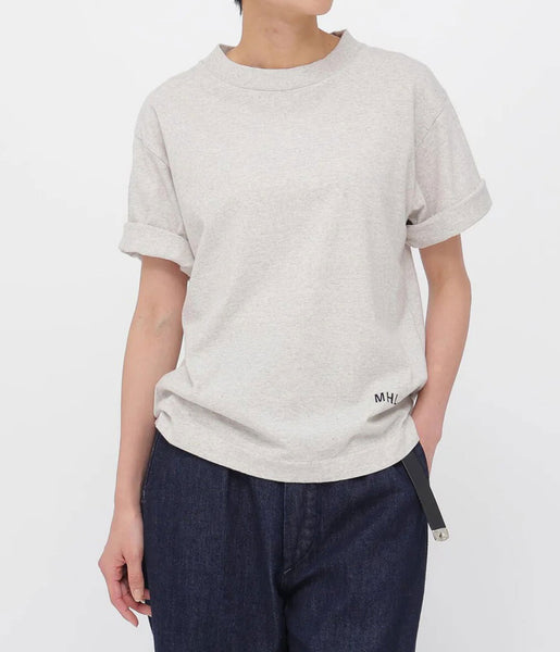 MHL./UPCYCLED COTTON JERSEY TOP WOMENS (GREY)
