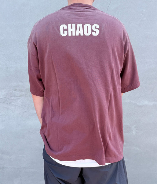 SAINT MICHAEL/SS T-SHIRT/SAINT MXX/BURGUNDY