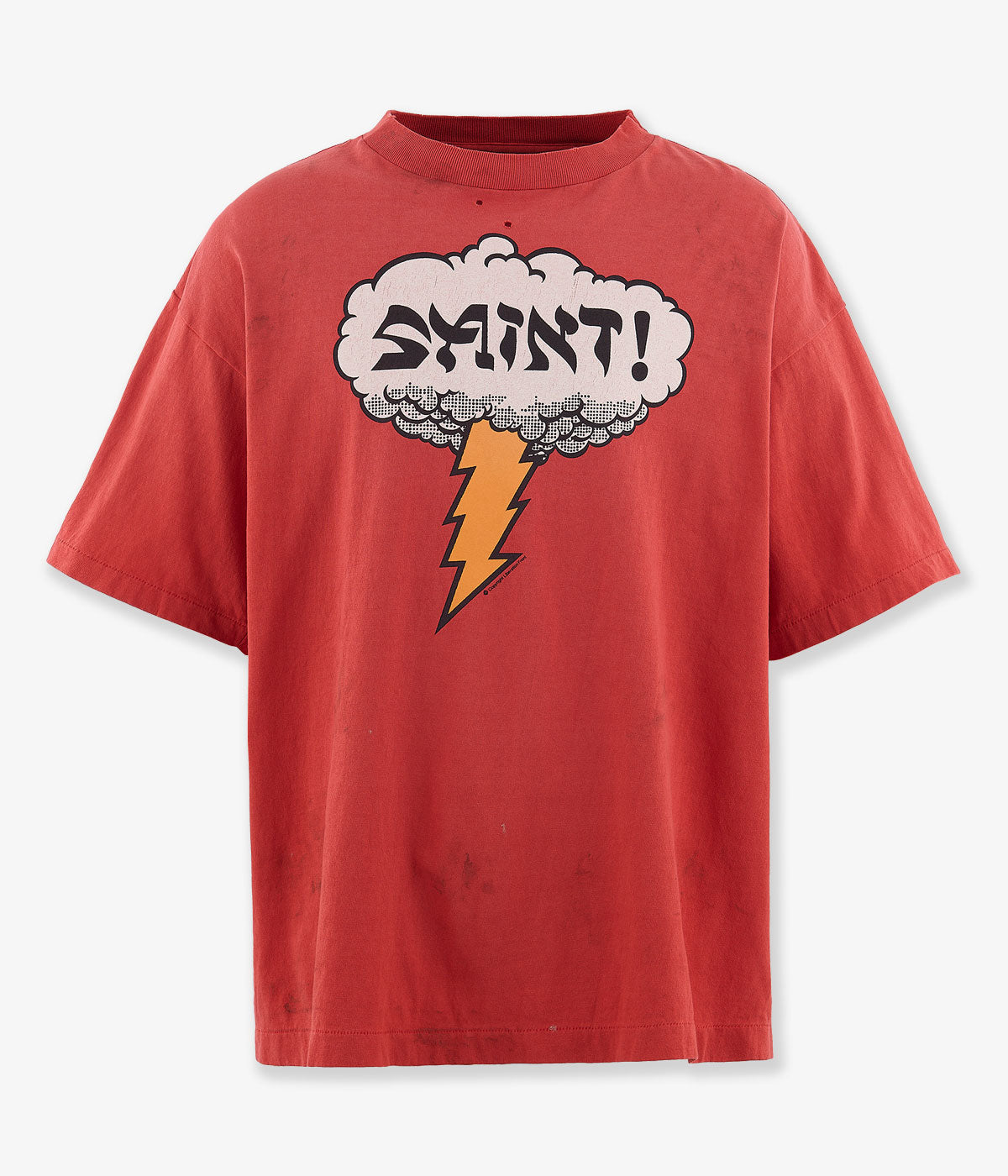SAINT MICHAEL/SS T-SHIRT/SAINT!/RED SAINT MICHAEL/SS T-SHIRT/SAINT!/RED