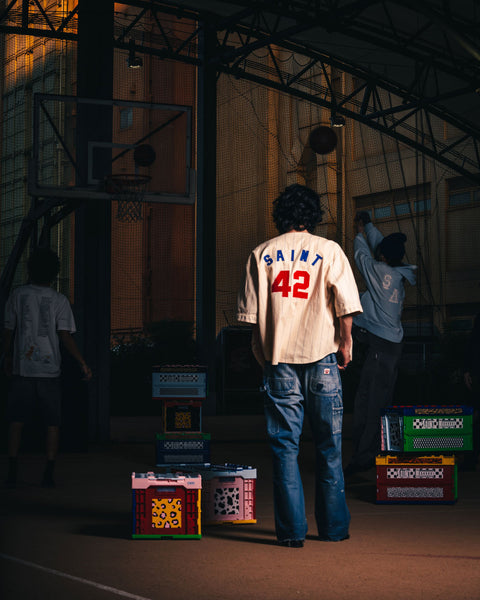 SAINT MICHAEL/BASEBALL SHRT/ETERNITY/WHITE