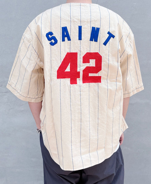 SAINT MICHAEL/BASEBALL SHRT/ETERNITY/WHITE