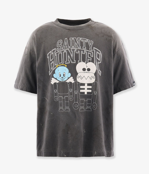 SAINT MICHAEL/BH_SS TEE/SKULL-K&BABY-M/BLK