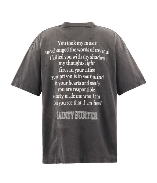 SAINT MICHAEL/BH_SS TEE/SKULL-K&BABY-M/BLK